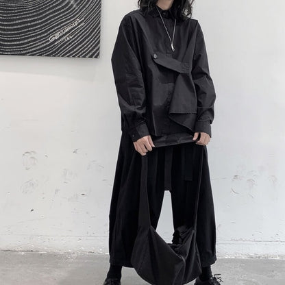 Loose Button Collared Shirt【TR3122】