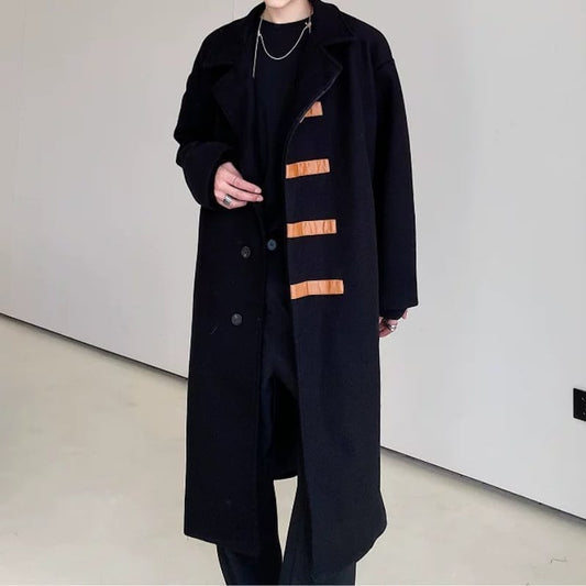 Amber-Bar Detail Overcoat【TR3339】