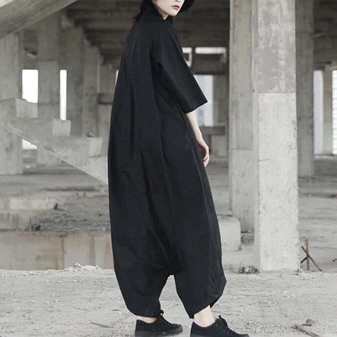 〈Unisex〉Over Loose Jumpsuit Overall【TR1136】