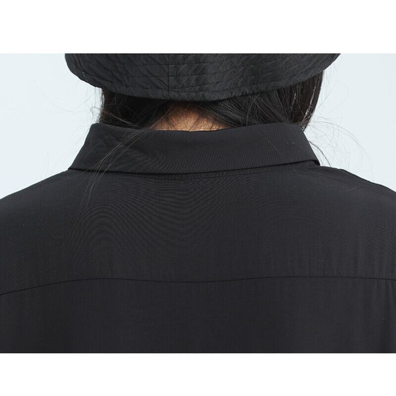 Asymemtry Pleats Collared Shirt【TR3136】