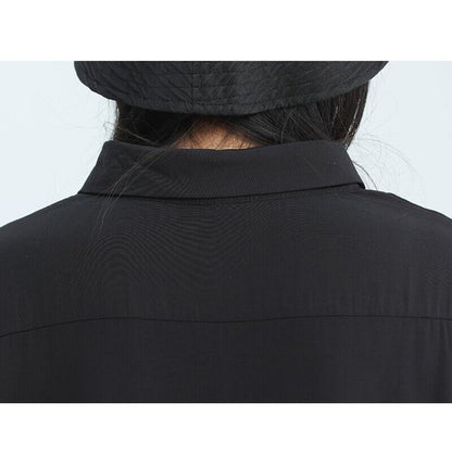 Asymemtry Pleats Collared Shirt【TR3136】