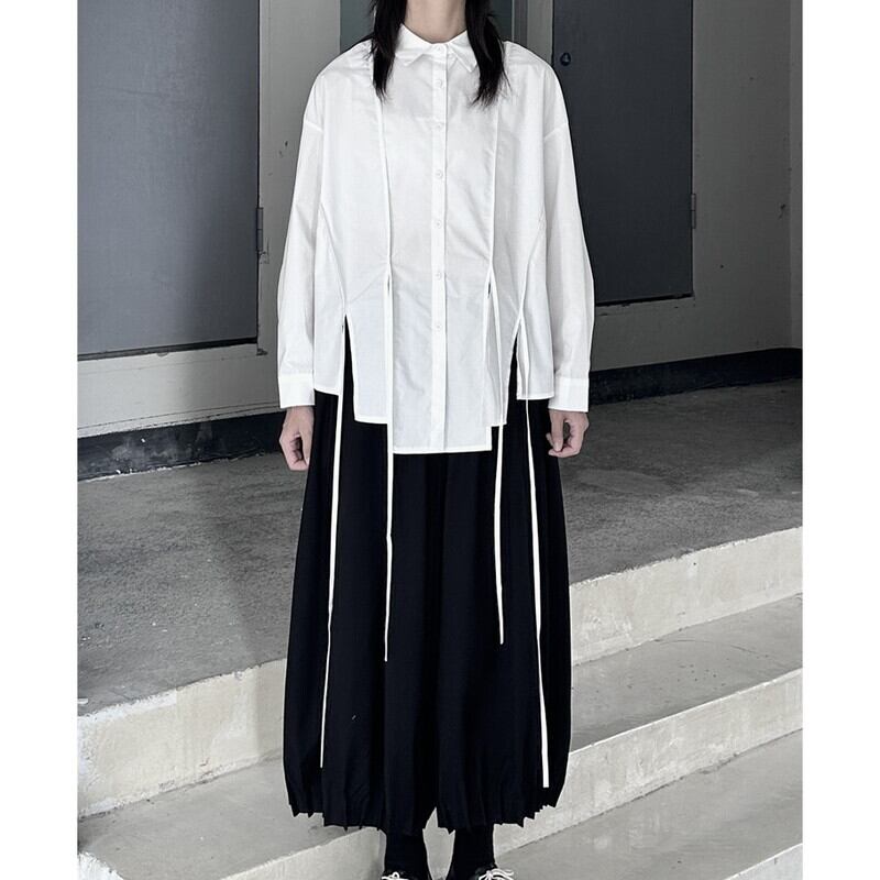 Hem-Slit Nichi Collared Shirt【TR3107】
