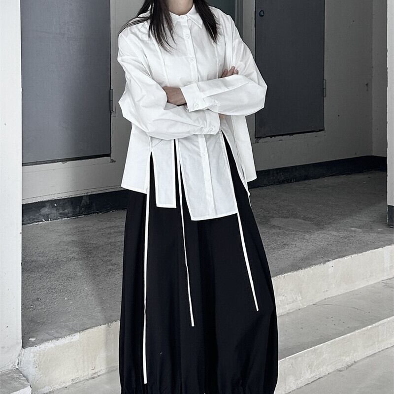 Hem-Slit Nichi Collared Shirt【TR3107】