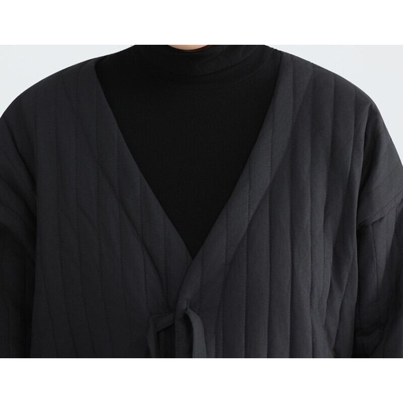 Long V-Neck Pleats Jacket【TR3260】