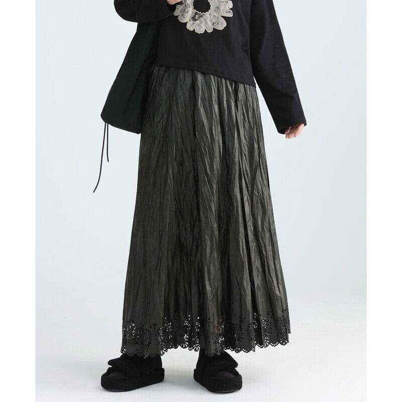 Flower Eyelet Skirt【TR3182】