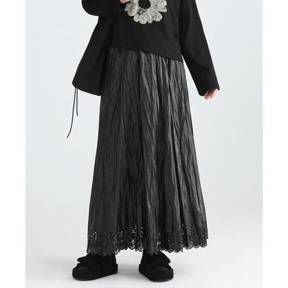 Flower Eyelet Skirt【TR3182】