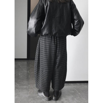 Barrel Plaid Pants【TR3191】