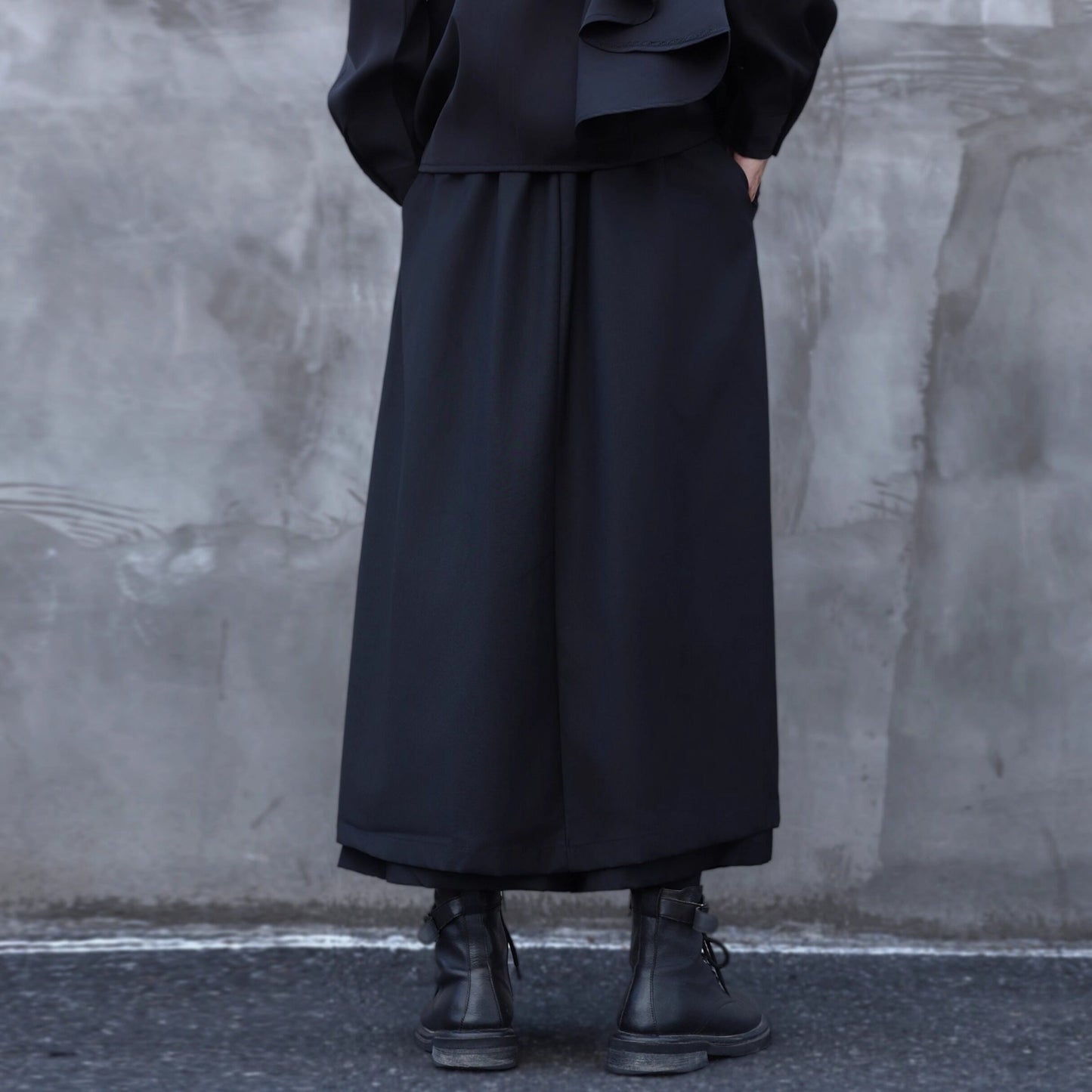 Irregular Ankle Length Skirt Pants【TR3293】