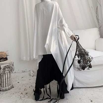 〈Unisex〉Irregular Long Huge Shirt【TR1411】