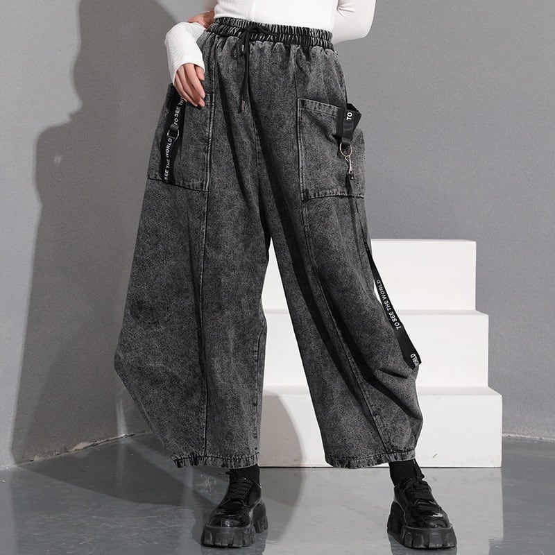 〈Unisex〉Pocket Denim Wide Pants【TR3036】