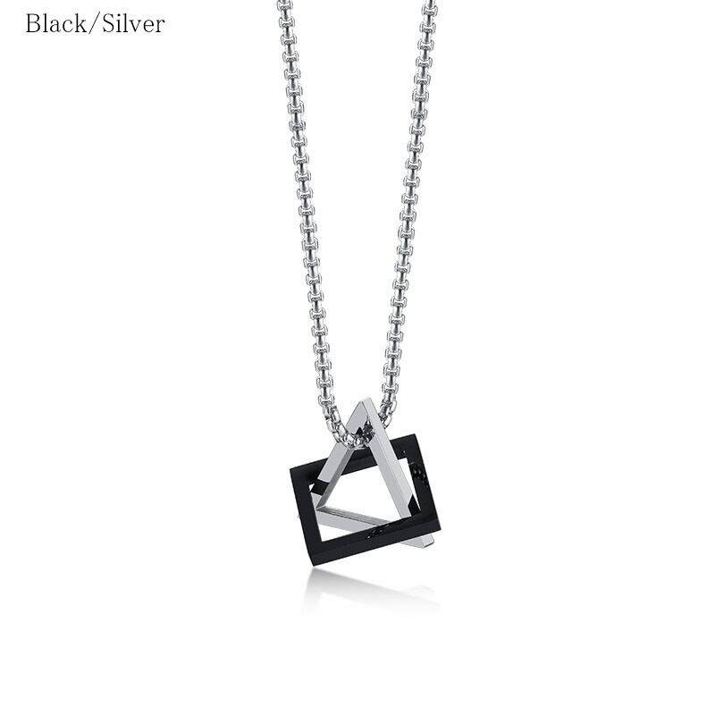 Stainless geometric necklace【TR2772】