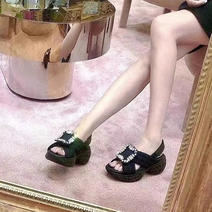 Rhinestone Buckle Sandal【TR3418】