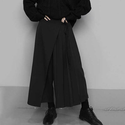 Wide Pleats Flare Pants【TR1320】
