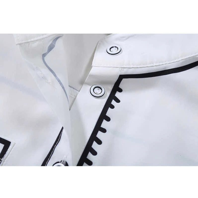 〈Unisex〉Graffiti Print Shirt【TR1037】