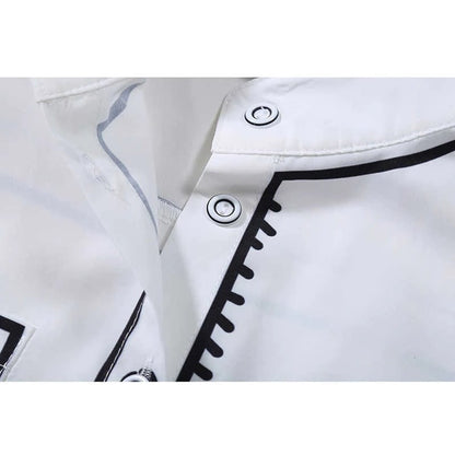〈Unisex〉Graffiti Print Shirt【TR1037】