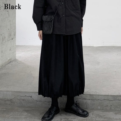 Cropped Pleats Wide Pants【TR3206】