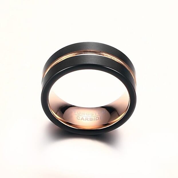 Stainless Sophisticated Ring 8mm【TR2761】