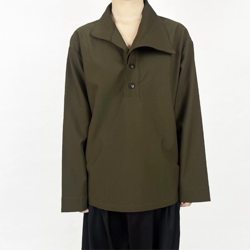Convertible High-Collar Collared Shirt【TR3358】