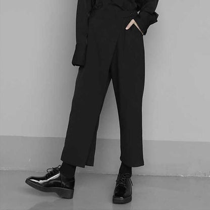 〈Unisex〉Loose Cropped Apron Pants【TR1310】