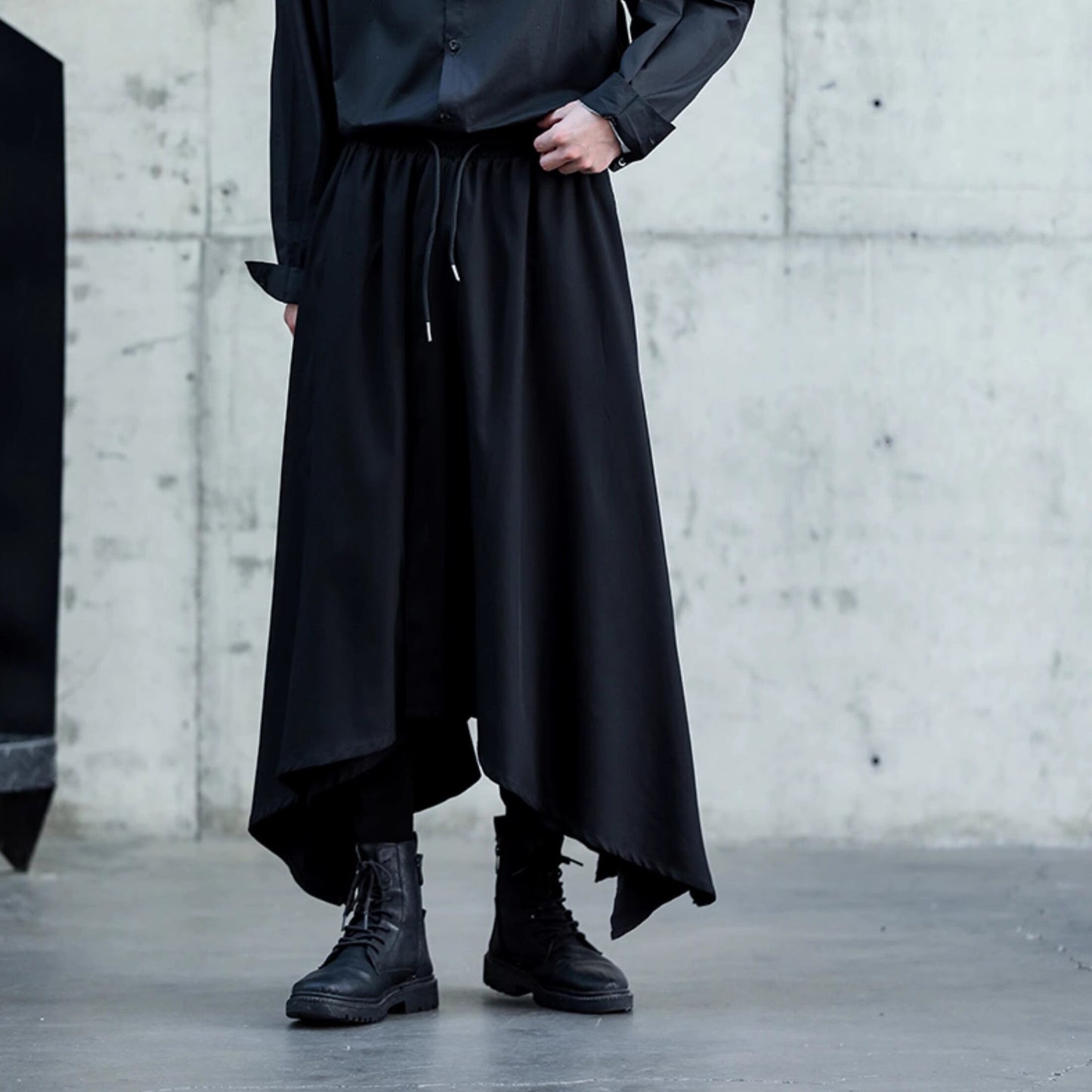 Irregular Hem Cropped Culottes【TR3276】