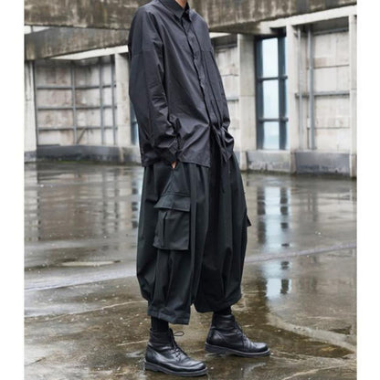 Cropped Balloon Cargo Pants【TR3306】