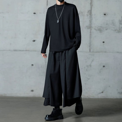 Curved Panel Long-sleeve T-shirt【TR3331】