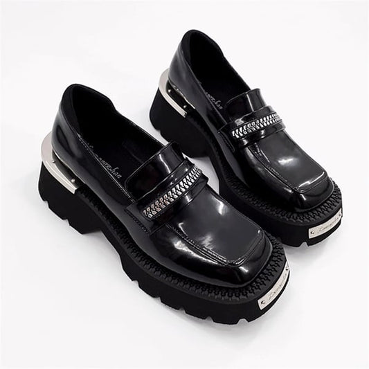 Leather Loafers Shoes【TR3393】
