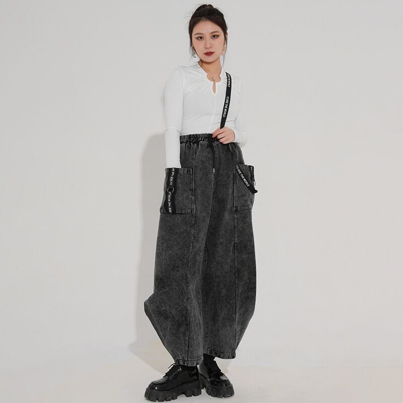 〈Unisex〉Pocket Denim Wide Pants【TR3036】