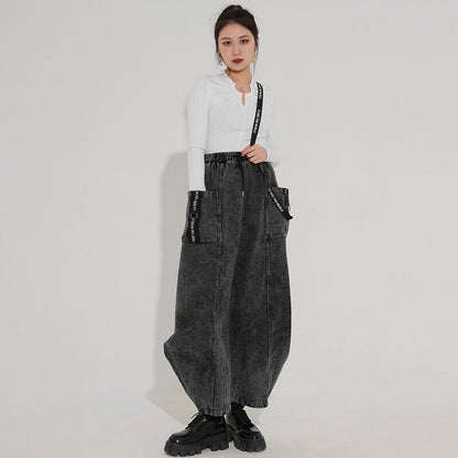 〈Unisex〉Pocket Denim Wide Pants【TR3036】