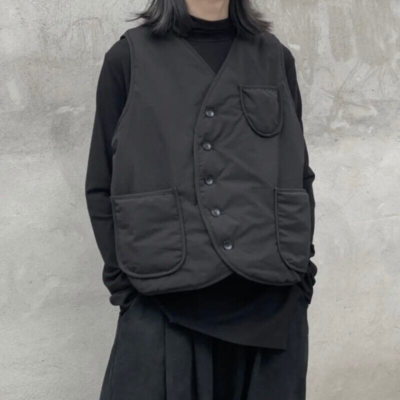 Asymmetry Curve Vest【TR3234】