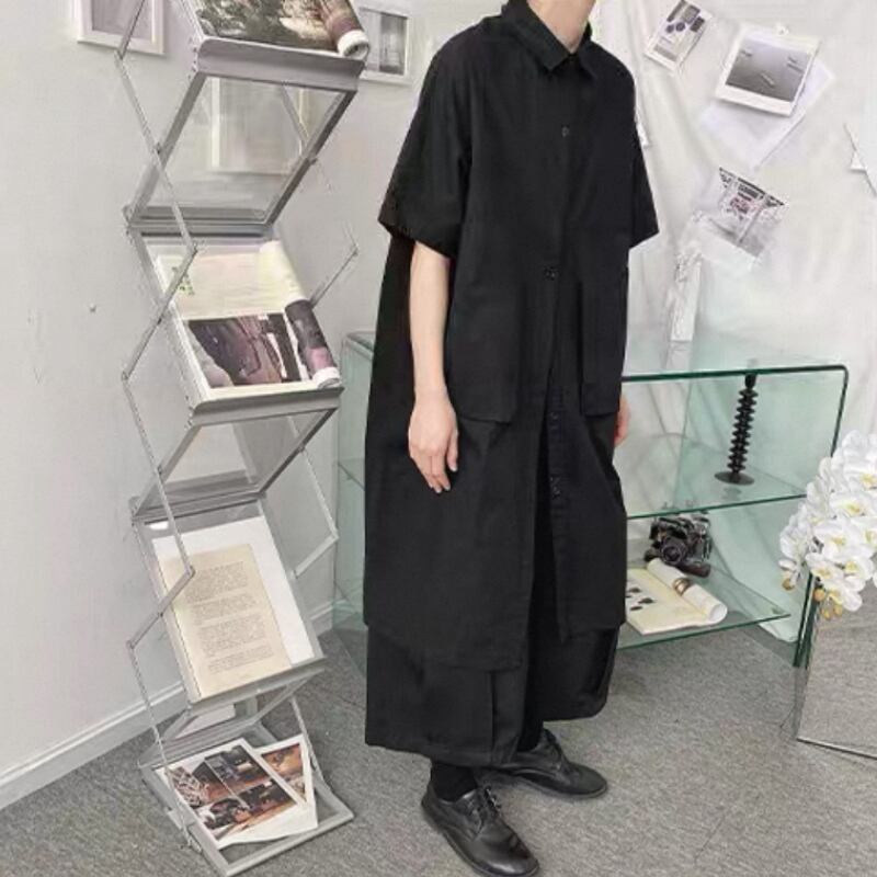 Oversized Collared Long Shirt【TR3334】
