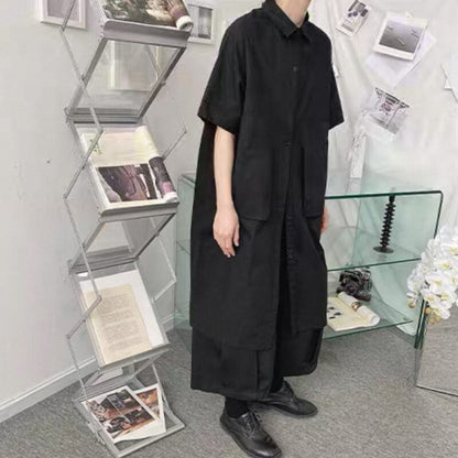 Oversized Collared Long Shirt【TR3334】