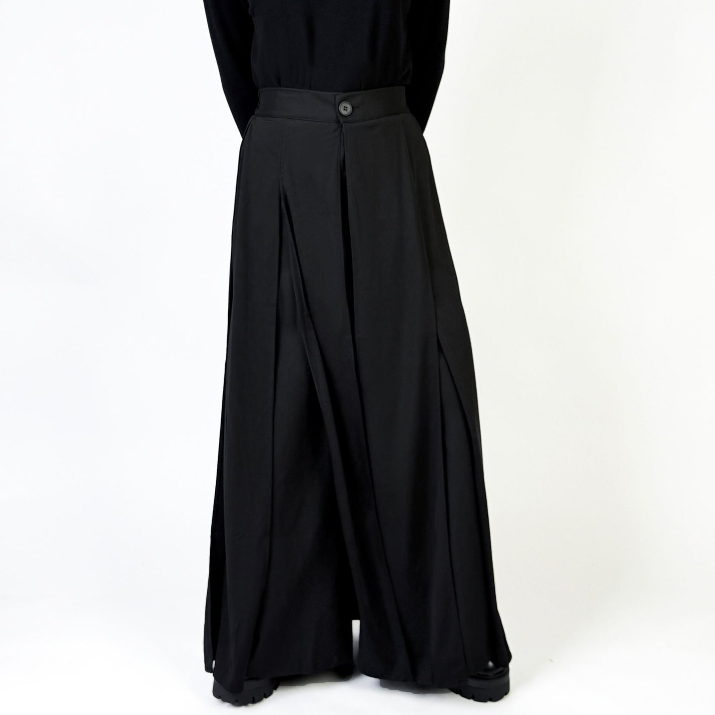 Multipanel High Waist Wide Pants【TR3285】