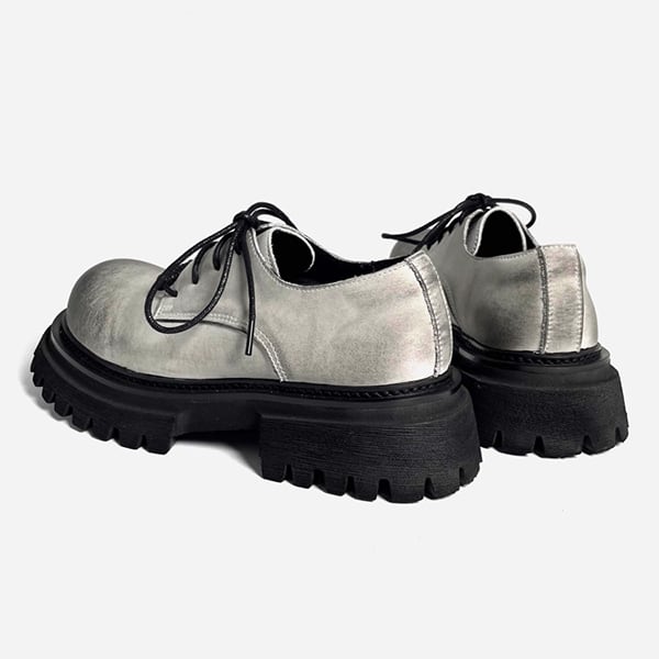 Distressed Leather Derby Shoes【TR3410】