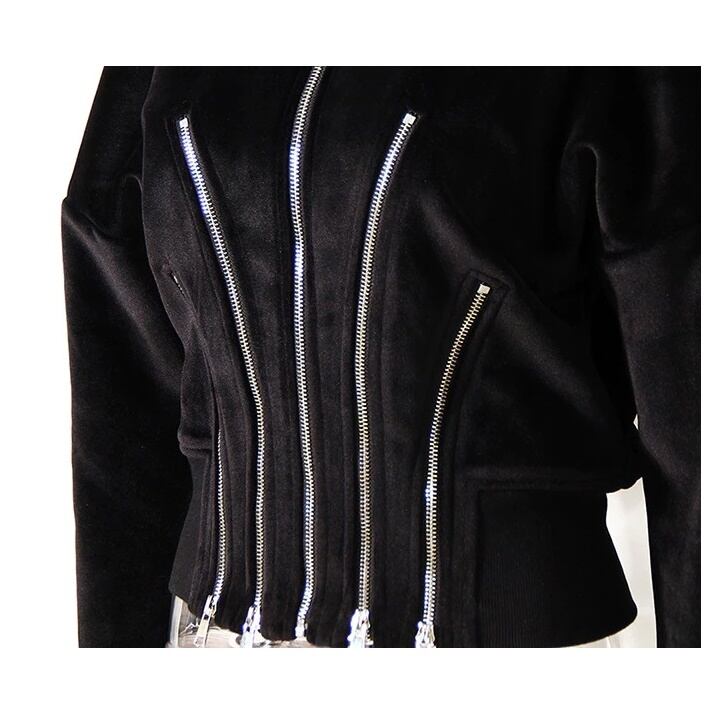 〈Unisex〉High Irregular Velvet Jacket【TR1229】