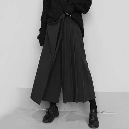 Wide Pleats Flare Pants【TR1320】