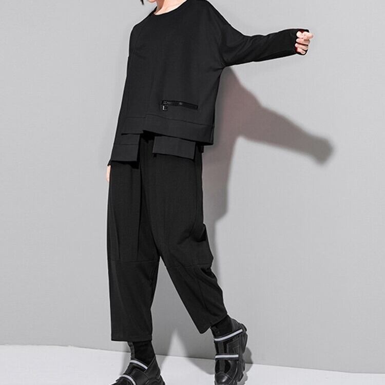 Nichi Pullover Asymmetry Shirt【TR3064】