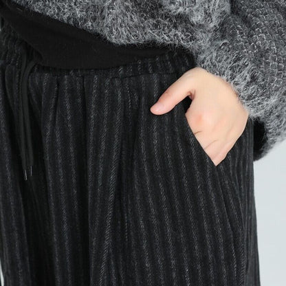 Stripe Wide-Leg Pants【TR3198】