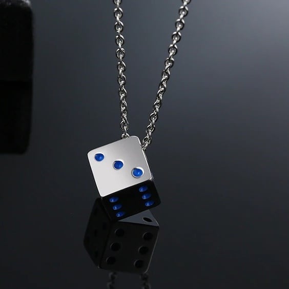 Cool Cube Dice Style Necklace【TR2767】