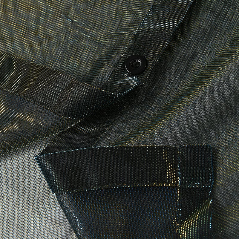 Gross Shiny See-Through Shirt【TR1416】