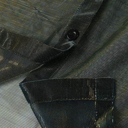 Gross Shiny See-Through Shirt【TR1416】