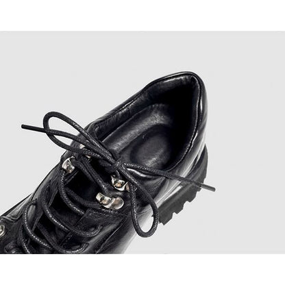 Pleated Metallic Casual Shoes【TR3408】