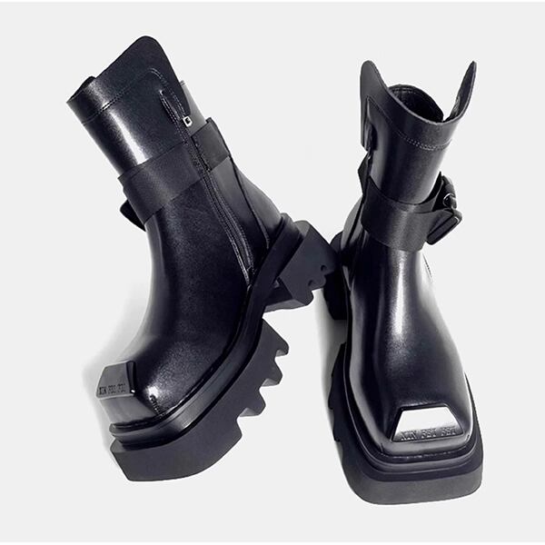 Square toe Combat Boots【TR3384】