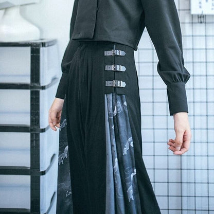 〈Unisex〉Patchwork Wide Pants【TR1168】