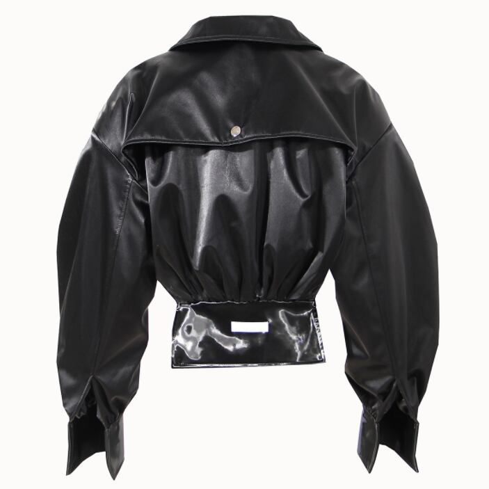 〈Unisex〉High Leather Motorcycle Jacket【TR1228】