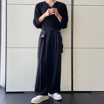 Tucked Wide Leg Pants【TR3290】
