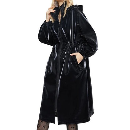 〈Unisex〉Patent Leather Windbreaker【TR1178】