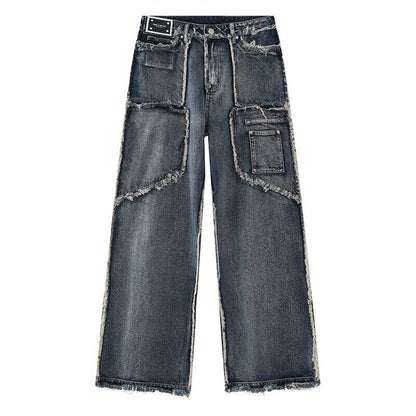 Faded Vintage Denim Pants【TR0483】