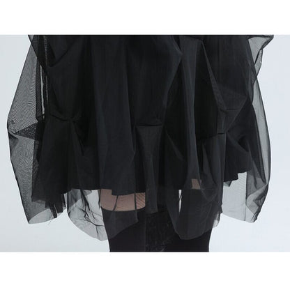 Asymmetry Tulle Skirt【TR3162】