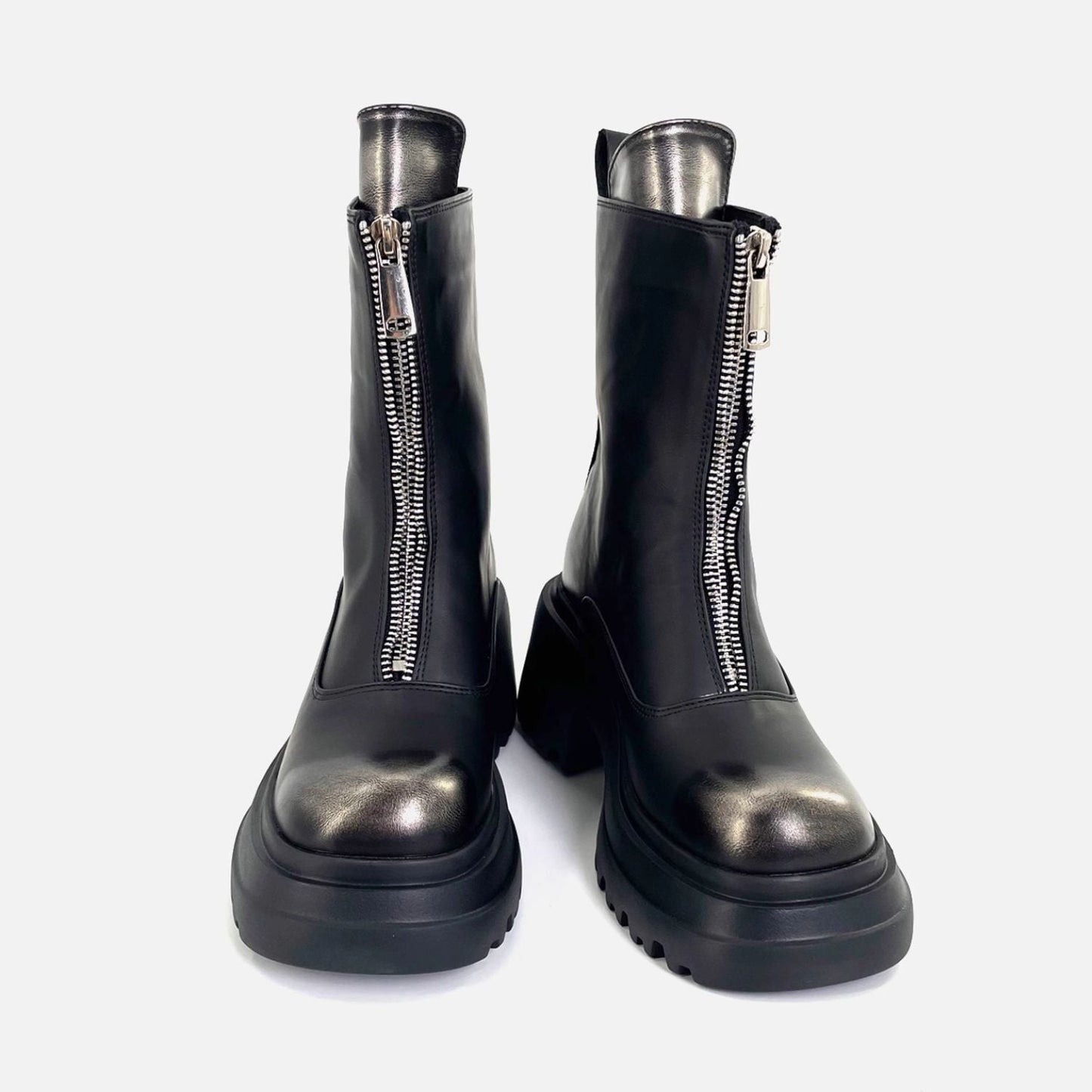 Front Zip Short Boots 【TR3378】